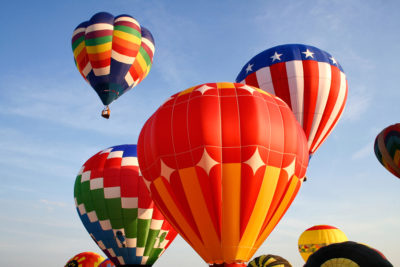 <br />
Hot air balloons in flight.
<br /><br />
Available at web resolution under a Creative Commons license on condition of including credits and a link back to the <b><u><a href='http://freestock.ca/air_balloons_g75-hot_air_balloons_p774.html' title='Vibrant Hot Air Balloons' target='_blank'>same image</a></u></b> from my sister website <b><u><a href='http://freestock.ca' title='freestock.ca' target='_blank'>freestock.ca</a></u></b>. For purchasing a license of this image at much higher resolution or without credit requirements, please feel free to <b><u><a href='http://somadjinn.com/theme-options/contact/' title='contact' target='_blank'>contact me</a></u></b>, I am open to discuss fair pricing for using my work in a wide variety of applications.