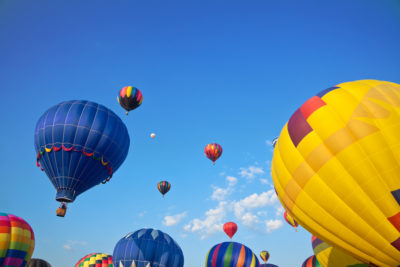 <br />
Colorful hot air balloons in flight.
<br /><br />
Available at web resolution under a Creative Commons license on condition of including credits and a link back to the <b><u><a href='http://freestock.ca/air_balloons_g75-hot_air_balloons_p2619.html' title='Vibrant Hot Air Balloons' target='_blank'>same image</a></u></b> from my sister website <b><u><a href='http://freestock.ca' title='freestock.ca' target='_blank'>freestock.ca</a></u></b>. For purchasing a license of this image at much higher resolution or without credit requirements, please feel free to <b><u><a href='http://somadjinn.com/theme-options/contact/' title='contact' target='_blank'>contact me</a></u></b>, I am open to discuss fair pricing for using my work in a wide variety of applications.